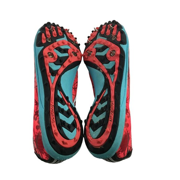 SAUCONY SHAY XC4 TRACK CLEAT W/ METAL SPIKES S19010-1 WOMENS SIZE 7.5 - Picture 6 of 8